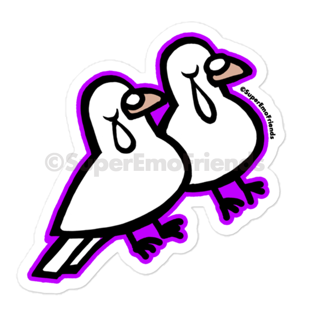 SuperEmo Doves sticker