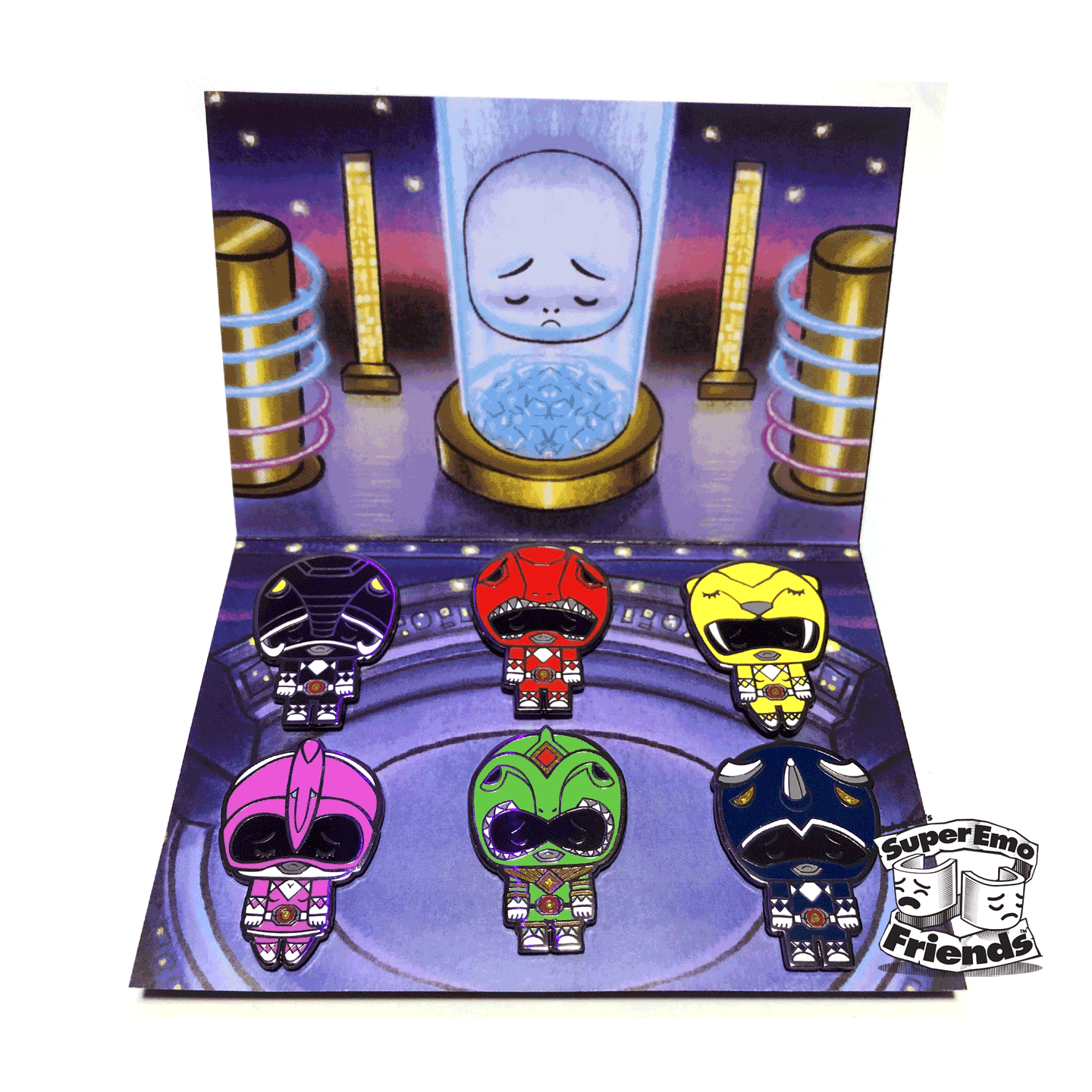 SuperEmoPoutyWainjuz Enamel Pin Set