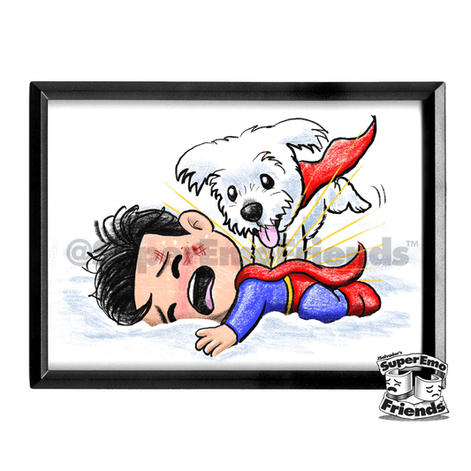 SuperEmo Soopy Framed 5x7 Print