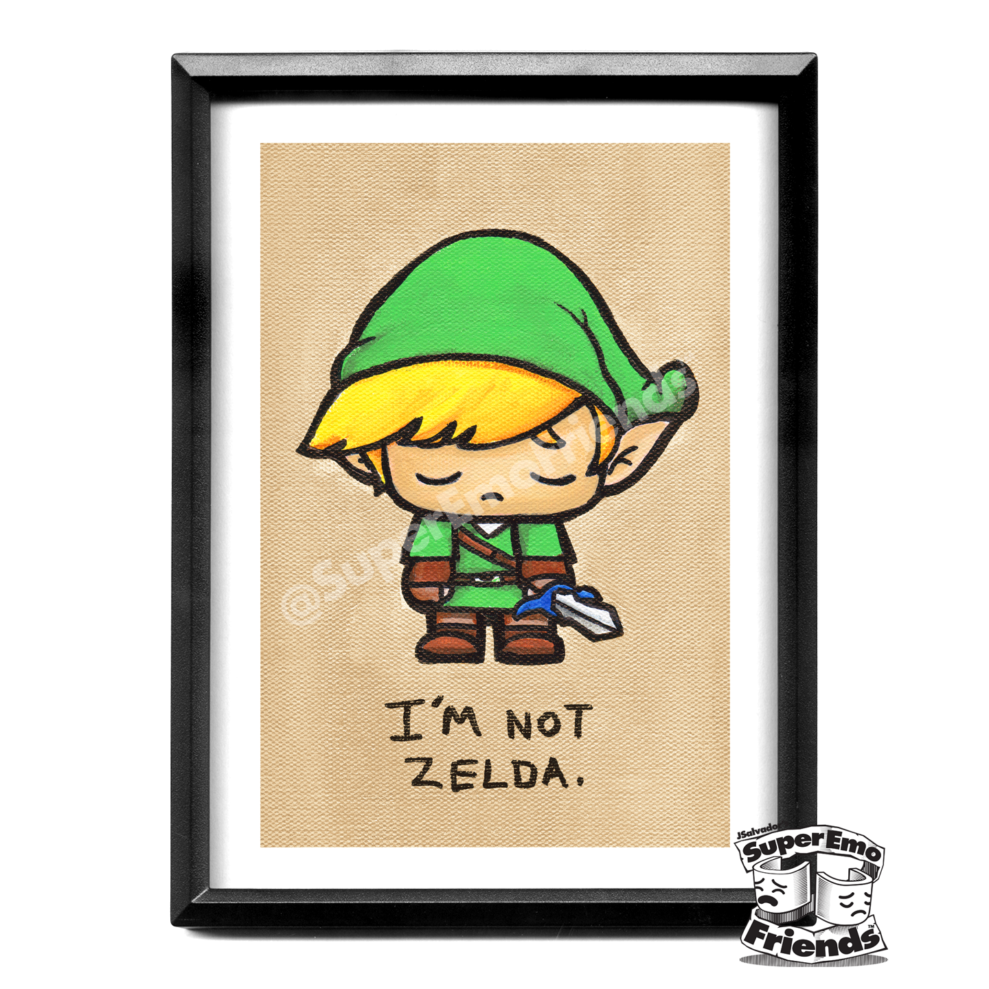 SuperEmo Wink Framed 5x7 Print