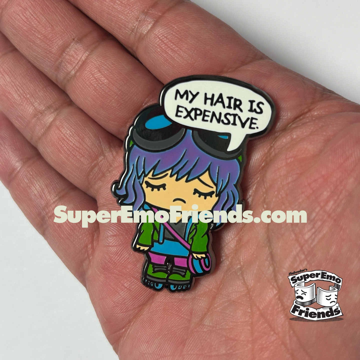 SuperEmo Wamona Color Change Enamel Pin