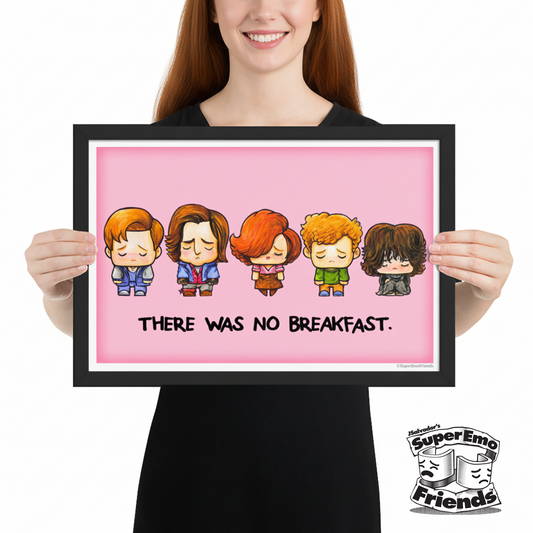SuperEmo Breaky Framed 12x18 poster